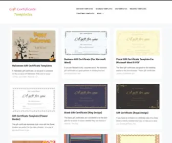 Giftcertificatetemplates.net(Gift Certificate Templates) Screenshot