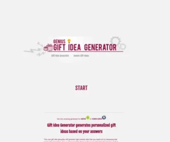 Giftideagen.com(Gift Idea Generator (Gift idea Gen)) Screenshot