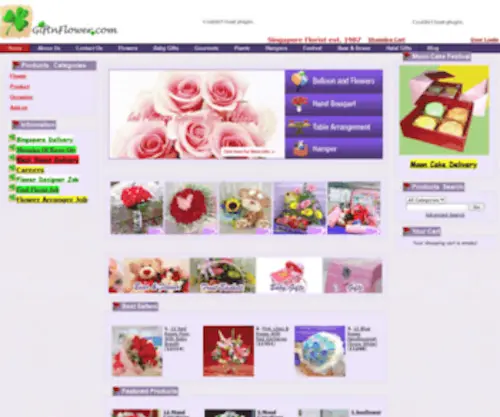 Giftnflower.com(Singapore online florists & flowers) Screenshot
