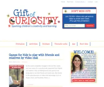 Giftofcuriosity.com(Gift of Curiosity) Screenshot