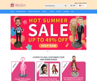 Giftofdove.com(Custom Bobbleheads By Your Photo│Save 50% Today│Lifetime Warranty) Screenshot