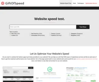 Giftofspeed.com(Website Speed Test) Screenshot