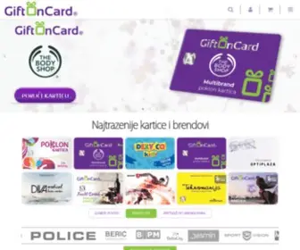 Giftoncard.eu(Gift On Card) Screenshot