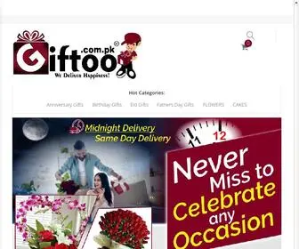 Giftoo.com.pk(Send Gifts To Pakistan) Screenshot