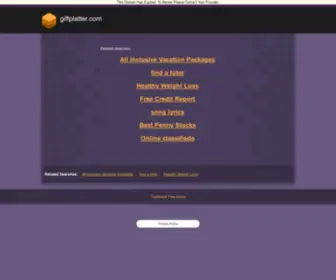 Giftplatter.com(Giftplatter) Screenshot