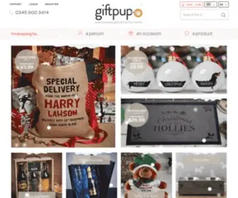 Giftpup.com(Unique and Personalised Gifts For All Occasions) Screenshot