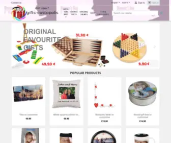 Gifts-Custopolis.com(Gifts-custopolis, une idee de cadeau original ou un present personnalise) Screenshot