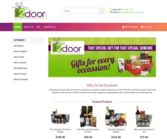 Gifts2Thedoor.com.au(Gifts and Gift hampers for all occassions) Screenshot