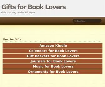 Giftsforbooklovers.com(Gifts for Book Lovers) Screenshot