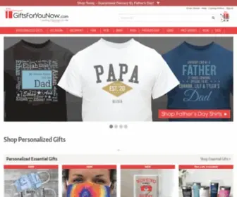 Giftsforyounow.com(Personalized Gifts & Unique Custom Gifts) Screenshot