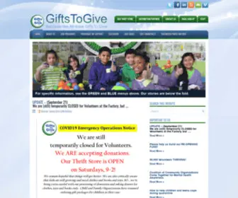 Giftstogive.org(Gifts To Give) Screenshot