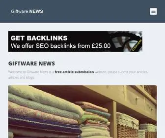 Giftwarenews.co.uk(Giftware News) Screenshot