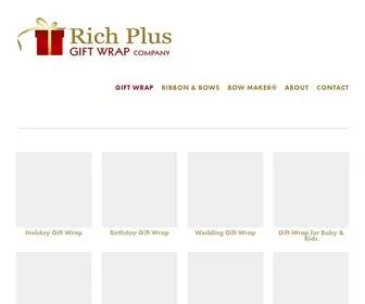 Giftwrappingpaperwholesale.com(Rich Plus Gift Wrapping Paper Wholesale) Screenshot