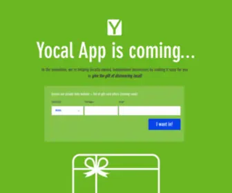 Giftyocal.com(Gift Yocal) Screenshot