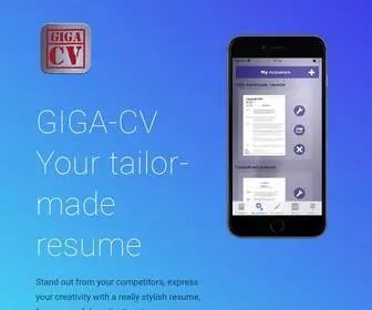 Giga-CV.com(Download giga) Screenshot