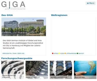 Giga-Hamburg.de(German Institute for Global and Area Studies (GIGA)) Screenshot