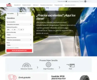 Giga-Neumaticos.es(Neumáticos online) Screenshot