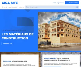 Giga-Site.ca(Un marché pour les matériaux de construction) Screenshot