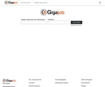 Gigajob.com(Startseite) Screenshot