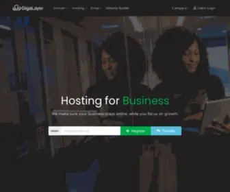 Gigalayer.com.ng(Web Hosting for Africa (Nigeria)) Screenshot