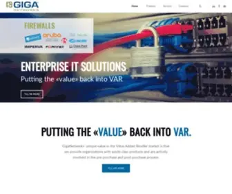 Giganetworks.com(Enterprise IT/Network Security Solutions by GigaNetworks) Screenshot