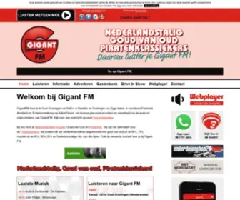 Gigantfm.nl(Gigant FM) Screenshot