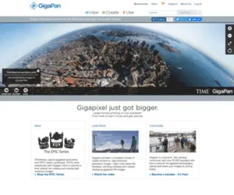 Gigapan.org(High-Resolution Images) Screenshot