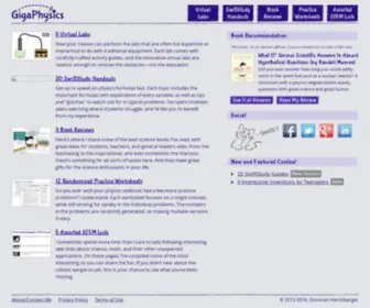 Gigaphysics.com(Free Physics Resources) Screenshot
