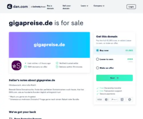 Gigapreise.de(Willkommen bei Preisvergleich für Österreich) Screenshot