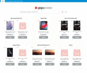 Gigapromo.dk(Sammenlign orden og spare) Screenshot
