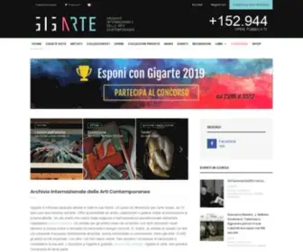 Gigarte.com(Archivio Internazionale delle Arti Contemporanee) Screenshot