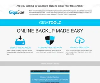 Gigasize.com(Safeguard Your Personal Data) Screenshot