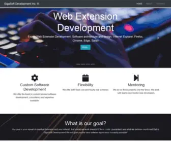 Gigasoftdevelopment.com(Custom Software Development for ASP) Screenshot