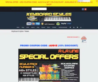 Gigastylecollection.net(PlanetKeyboard Keyboard Styles Yamaha Genos Tyros PSR CVP Korg PA) Screenshot