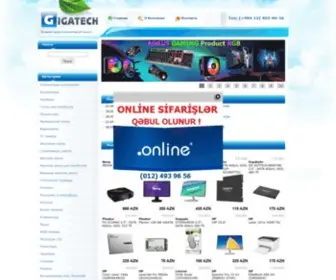 Gigatech.az(интернет) Screenshot