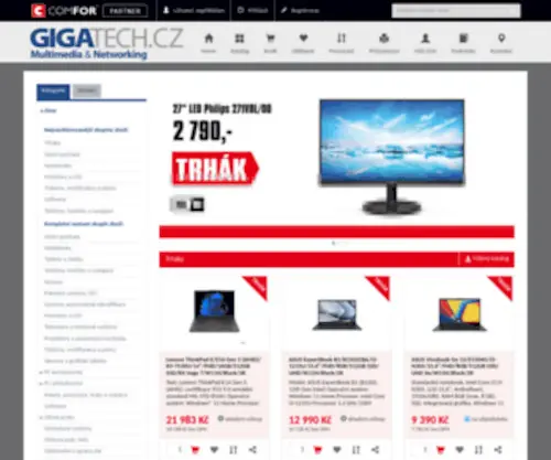 Gigatech.cz(EShop Gigatech) Screenshot