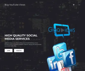 Gigaviews.com(Buy YouTube Views Get 1) Screenshot
