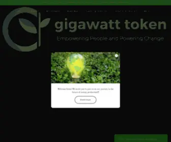 Gigawatttokens.com(THE GIGAWATT TOKEN) Screenshot