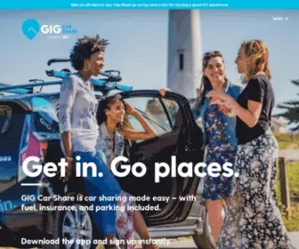 Gigcarshare.com(Get in and go) Screenshot