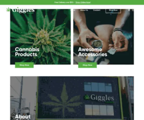 Gigglescannabis.ca(Hamilton Cannabis Shop) Screenshot