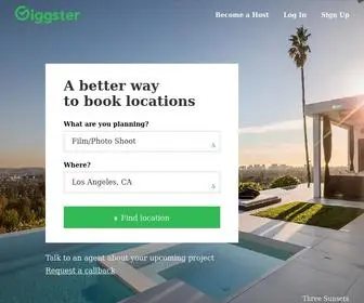 Giggster.com(Filming locations and unique venues for film) Screenshot