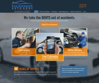 Gigharborautobody.com(Gig Harbor Auto Body) Screenshot
