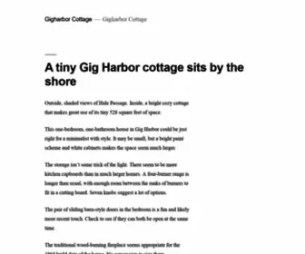 Gigharborcottage.com(The Cottage at Gig Harbor) Screenshot