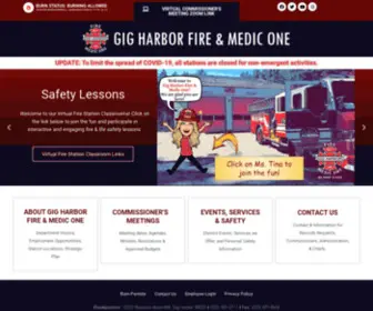 Gigharborfire.org(Gig Harbor Fire & Medic One) Screenshot