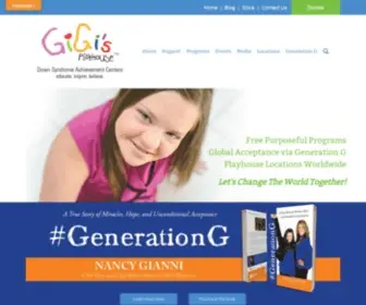 Gigisplayhouse.org(GiGi's Playhouses are Down syndrome achievement centers. Our Vision) Screenshot