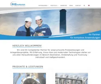 Gigkarasek.at(GIG Karasek GmbH) Screenshot