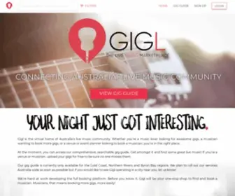 Gigl.com.au(Gigl) Screenshot