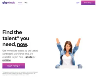 Gigminds.com(Find technology talent you need) Screenshot