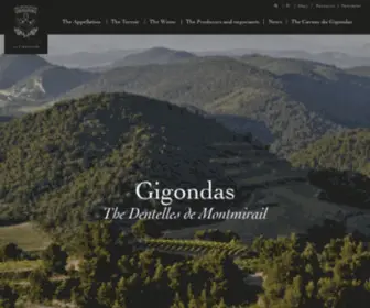 Gigondas-Vin.com(Gigondas) Screenshot