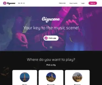 Gigscene.net(Your key to the music scene) Screenshot